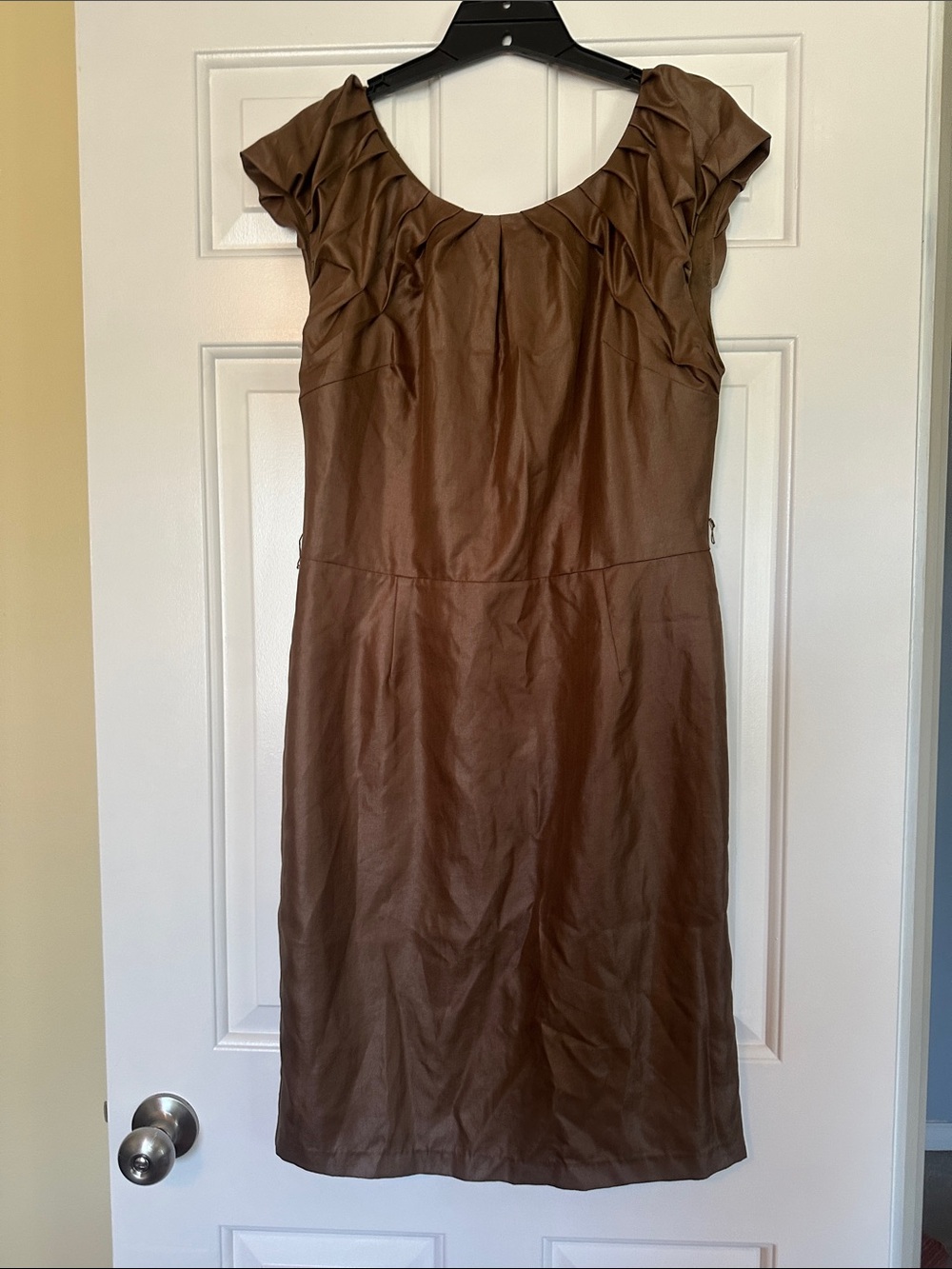 Twelfth Street by Cynthia Vincent Brown Cap-Sleeve Midi Dress